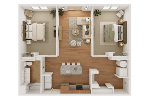 The Hadley Floor Plan at Mallory Ridge, Bloomfield, CT